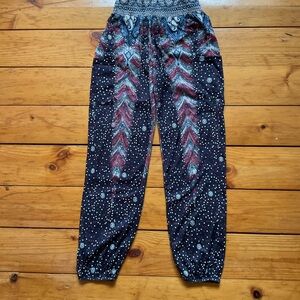 Bohemian Patterned Harem Pants Size S
